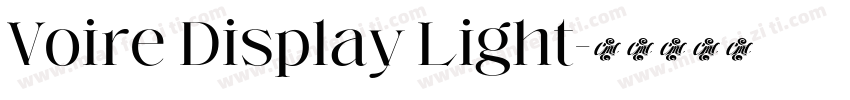 Voire Display Light字体转换